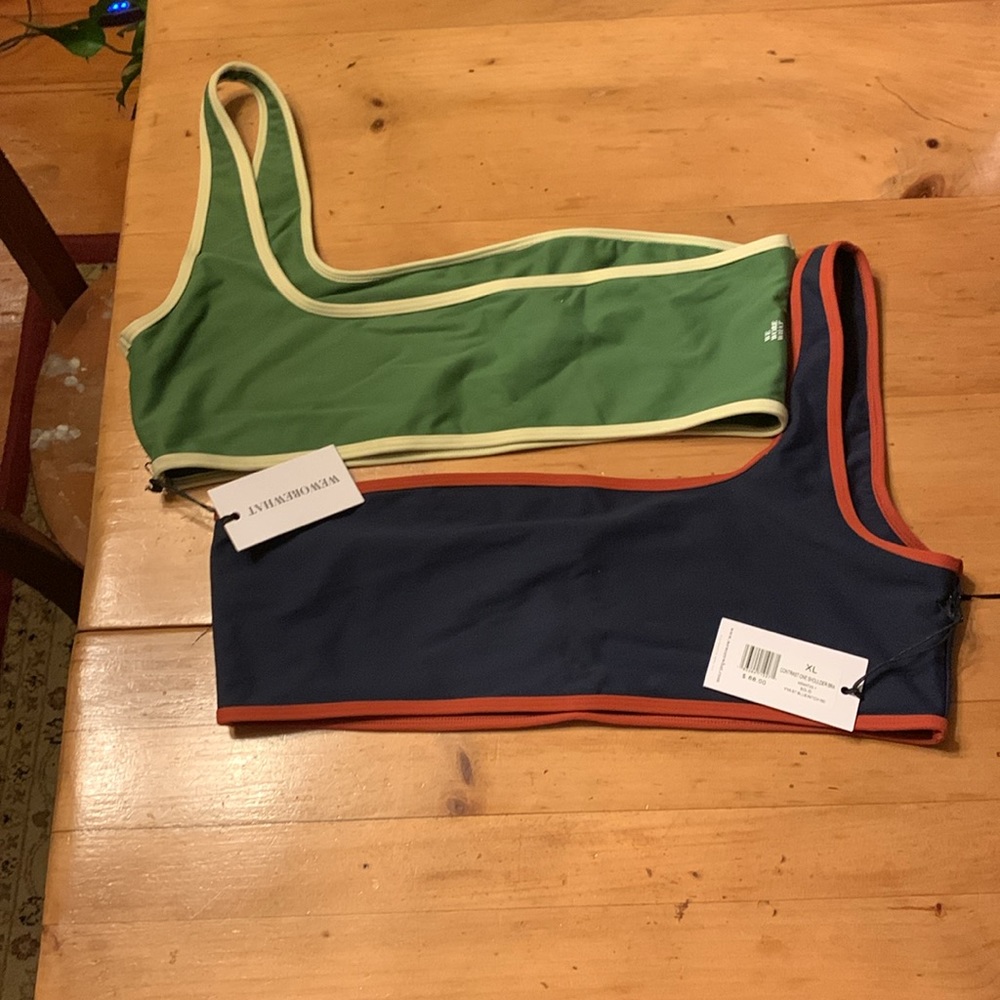 Both NWT- WeWoreWhat- Sling strap Sports Bra- size XL 14/16